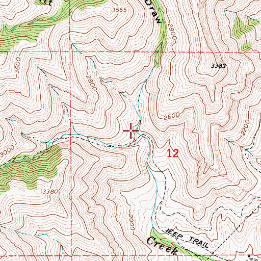 Topographic Map of Pruitt Draw, ID