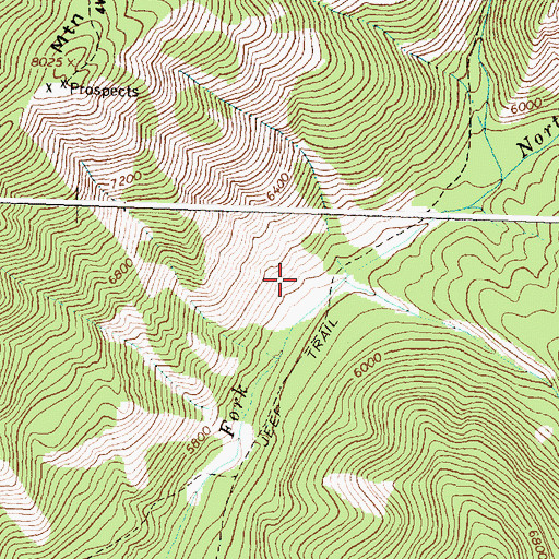 Topographic Map of Pruvan Creek, ID
