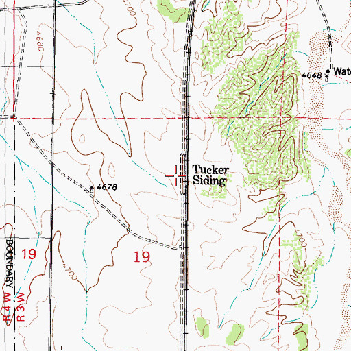 Topographic Map of Tucker Siding, AZ