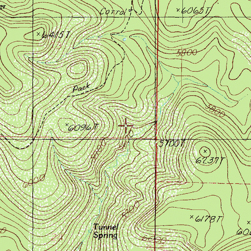 Topographic Map of Tunnel Spring, AZ