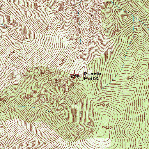 Topographic Map of Parsell Point, ID