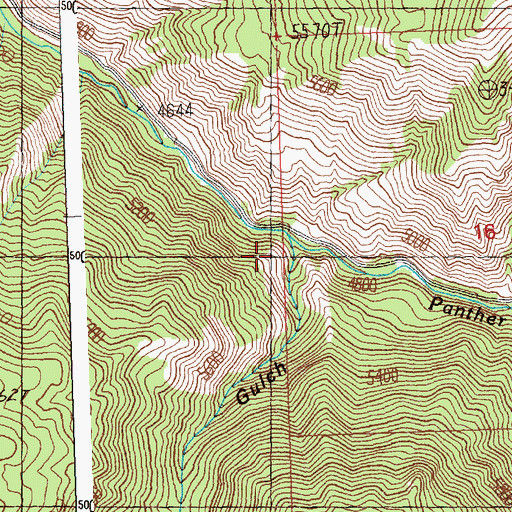 Topographic Map of Quartz Gulch, ID