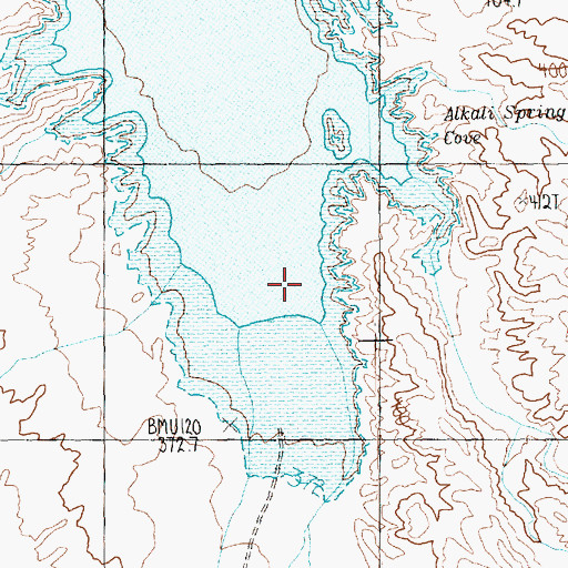 Topographic Map of Detrital Wash, AZ