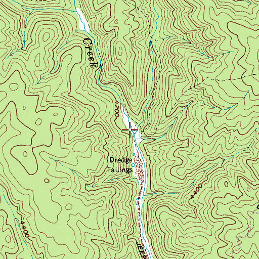 Topographic Map of Radcliff Creek, ID