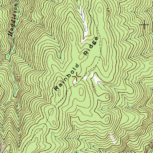 Topographic Map of Rainbold Ridge, ID