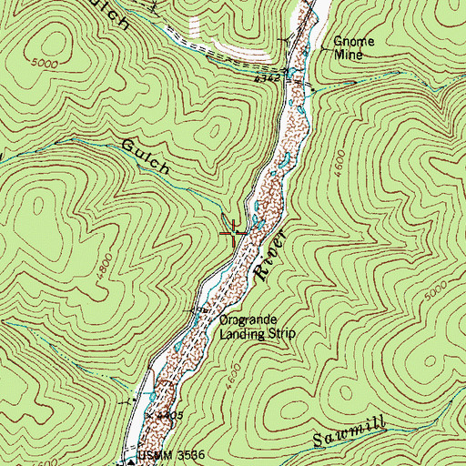 Topographic Map of Rainbow Gulch, ID