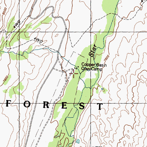 Topographic Map of Ramey Creek, ID