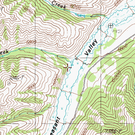 Topographic Map of Ramshorn Creek, ID
