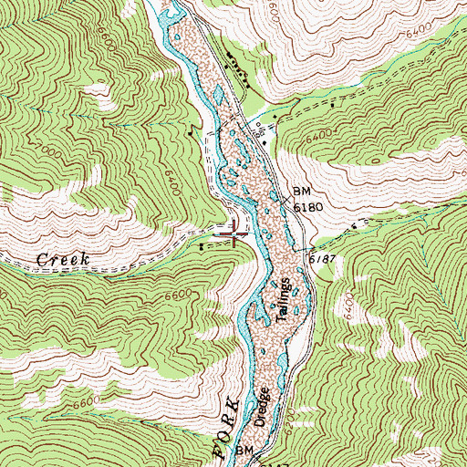 Topographic Map of Rankin Creek, ID