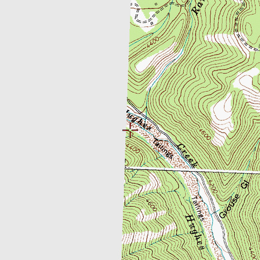 Topographic Map of Ransack Creek, ID