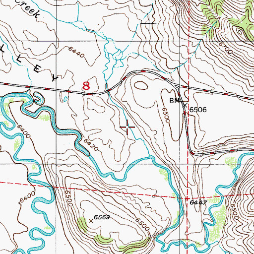 Topographic Map of Rasmussen Valley, ID