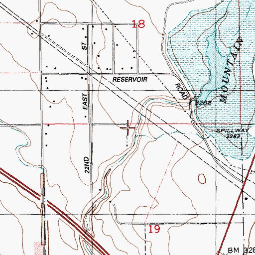 Topographic Map of Rattlesnake Creek, ID