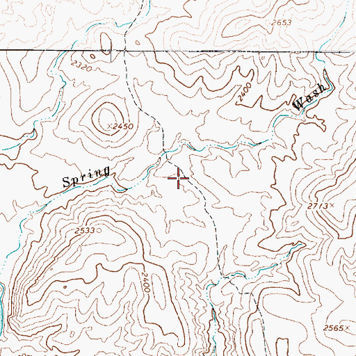Topographic Map of Verde River Trail Number Eleven, AZ