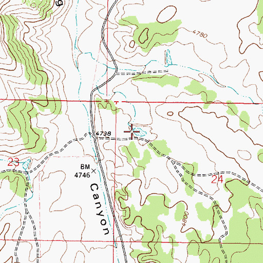 Topographic Map of Walker Tank, AZ