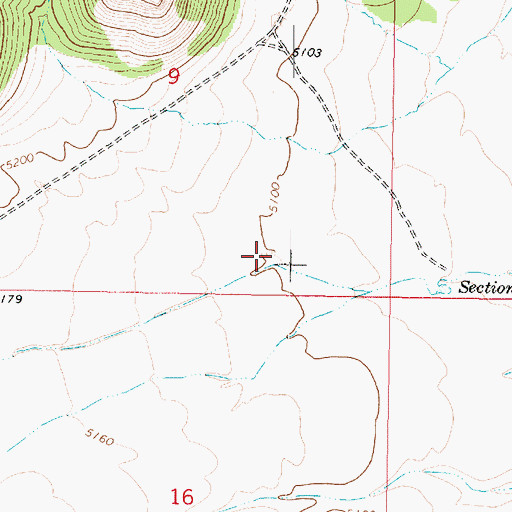 Topographic Map of Walter Spreader Tank, AZ