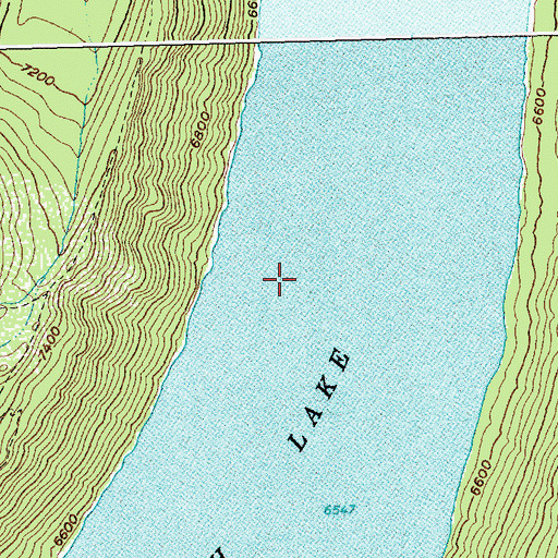 Topographic Map of Redfish Lake, ID