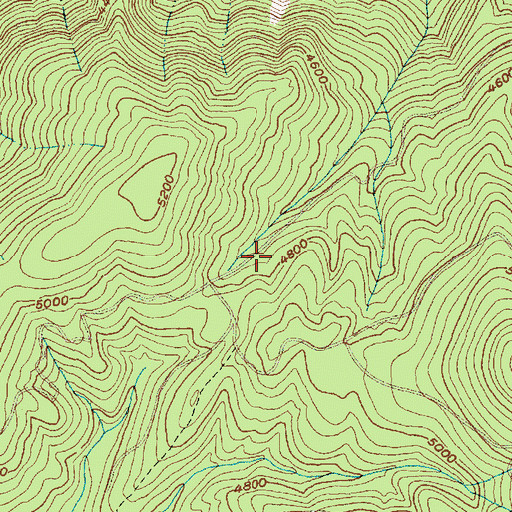 Topographic Map of Reed Bar Trail, ID