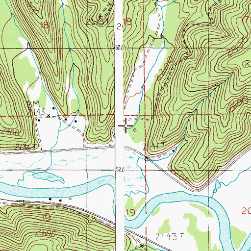 Topographic Map of Reeds Gulch, ID