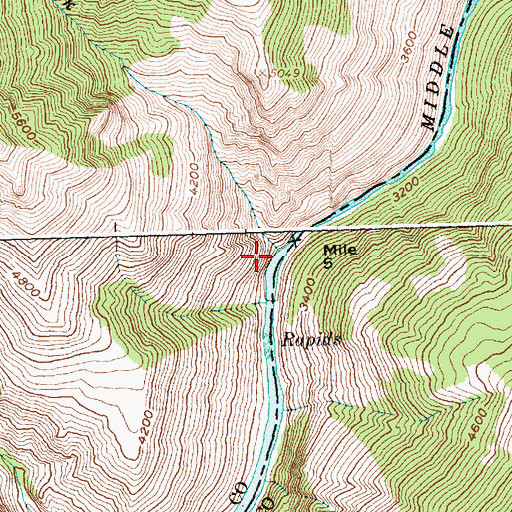 Topographic Map of Reese Creek, ID