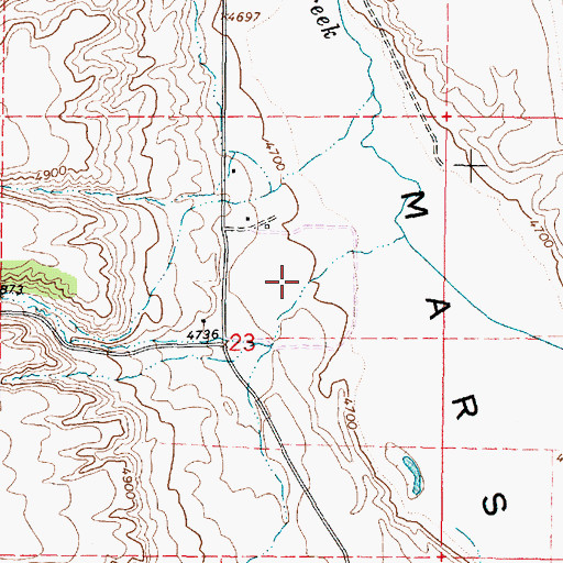 Topographic Map of Reese Creek, ID