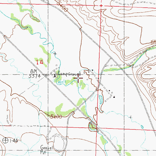 Topographic Map of Reese Creek, ID