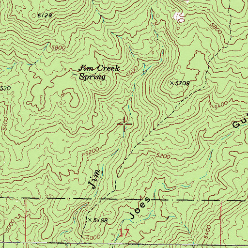 Topographic Map of Waterhole Spring, AZ