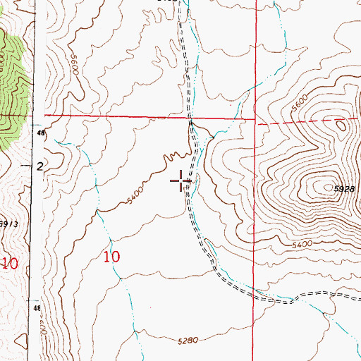 Topographic Map of Reno Gulch, ID