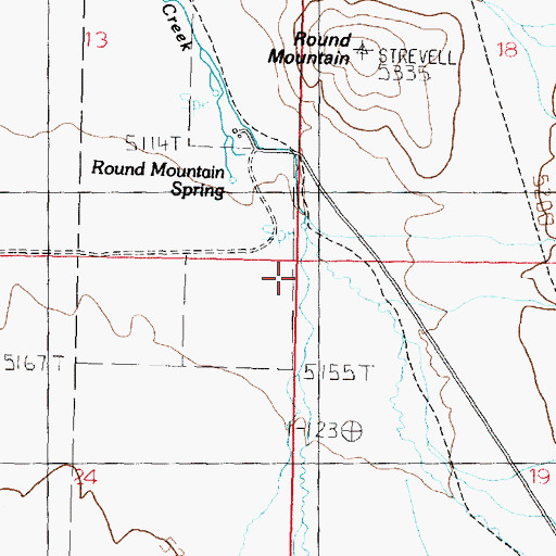 Topographic Map of Rice Creek, ID