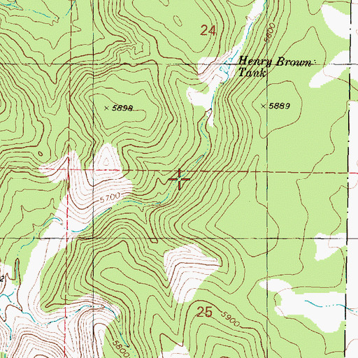 Topographic Map of Well Number Four, AZ