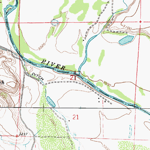 Topographic Map of West Clear Creek Canyon, AZ