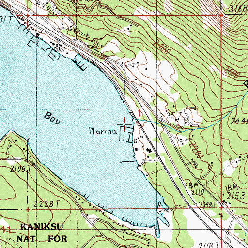 Topographic Map of Riser Creek, ID