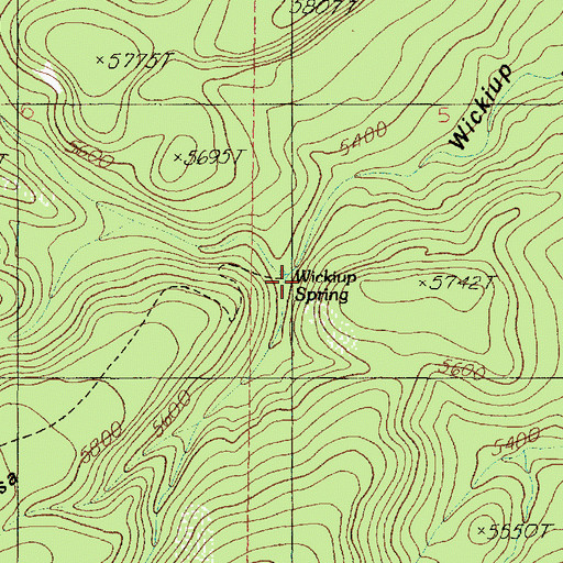 Topographic Map of Wickiup Pit Tank, AZ