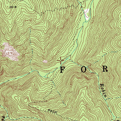 Topographic Map of Robin Creek, ID