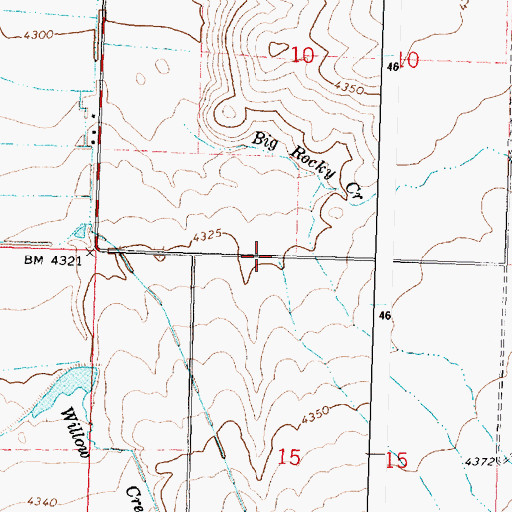 Topographic Map of Robinson Creek, ID
