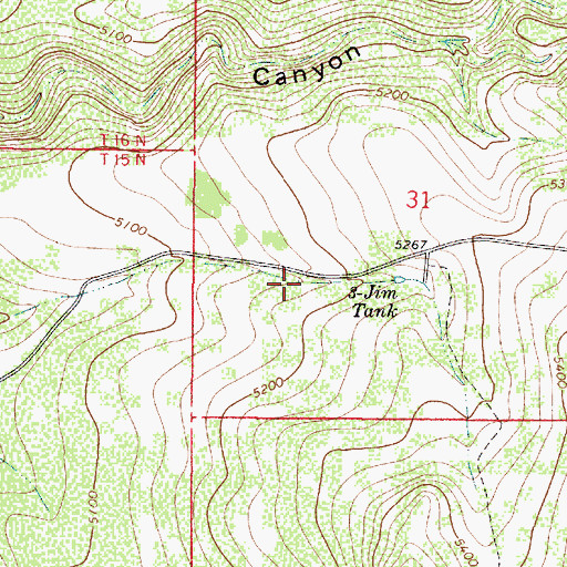 Topographic Map of Wier Number One, AZ