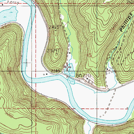 Topographic Map of Rochat Creek, ID