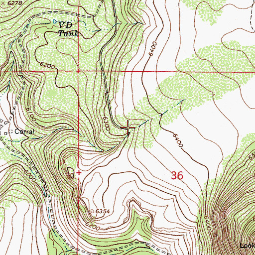 Topographic Map of Wier Number Six, AZ