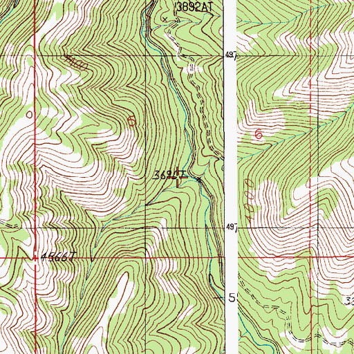 Topographic Map of Rock Creek, ID