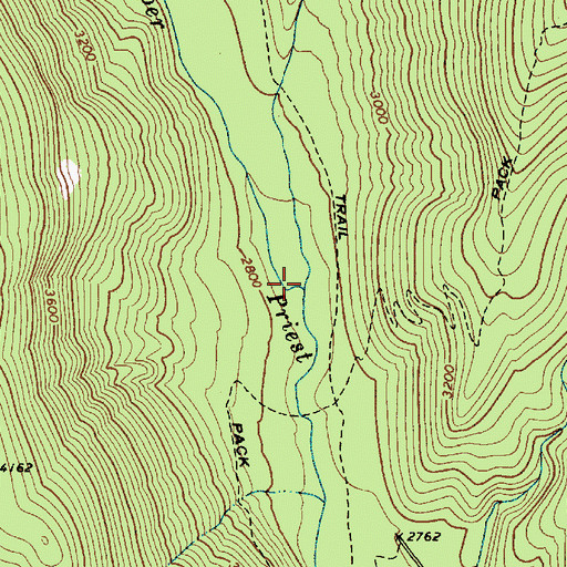 Topographic Map of Rock Creek, ID