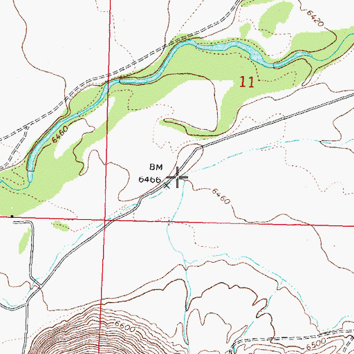 Topographic Map of Rock Creek, ID