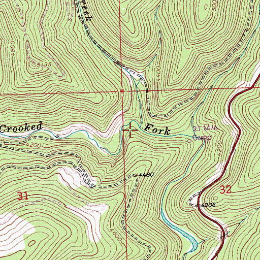 Topographic Map of Rock Creek, ID