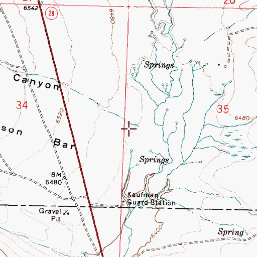 Topographic Map of Rocky Canyon, ID