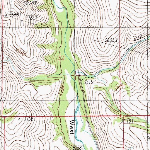 Topographic Map of Rocky Gulch, ID