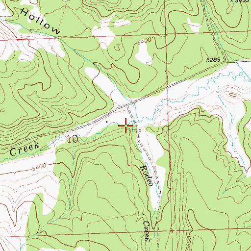 Topographic Map of Rodeo Creek, ID