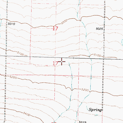 Topographic Map of Rose Creek, ID