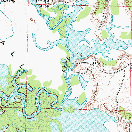 Topographic Map of Ross Fork, ID