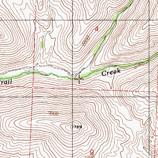 Topographic Map of Rough Canyon, ID
