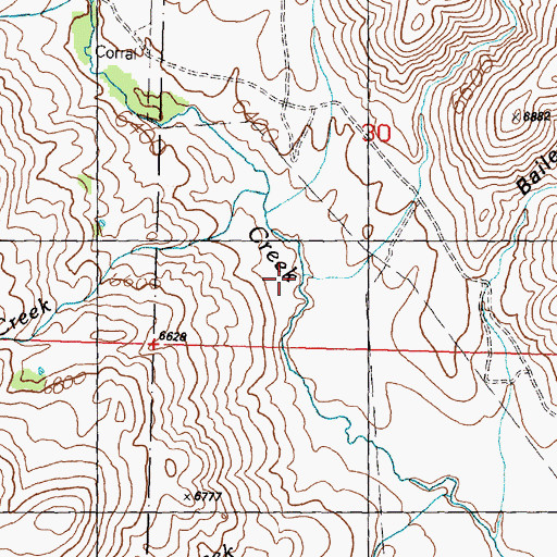 Topographic Map of Rough Canyon, ID