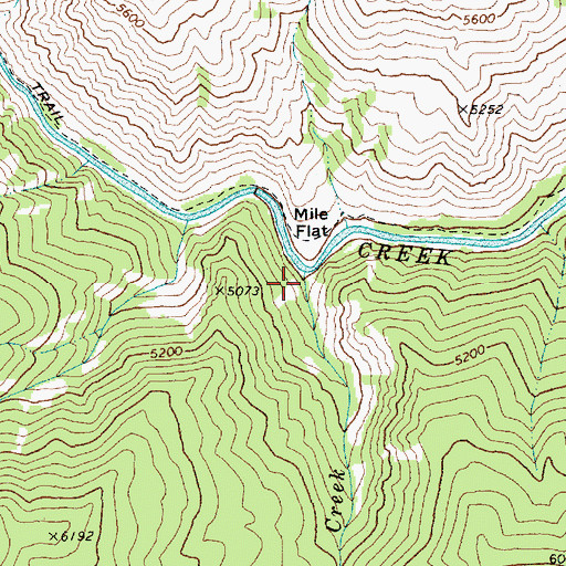 Topographic Map of Routson Creek, ID