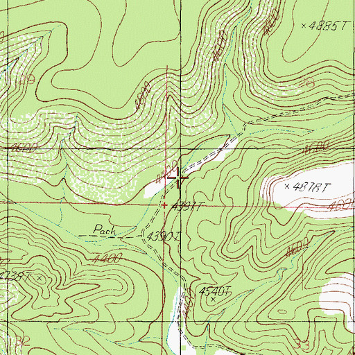 Topographic Map of Wood Trap, AZ